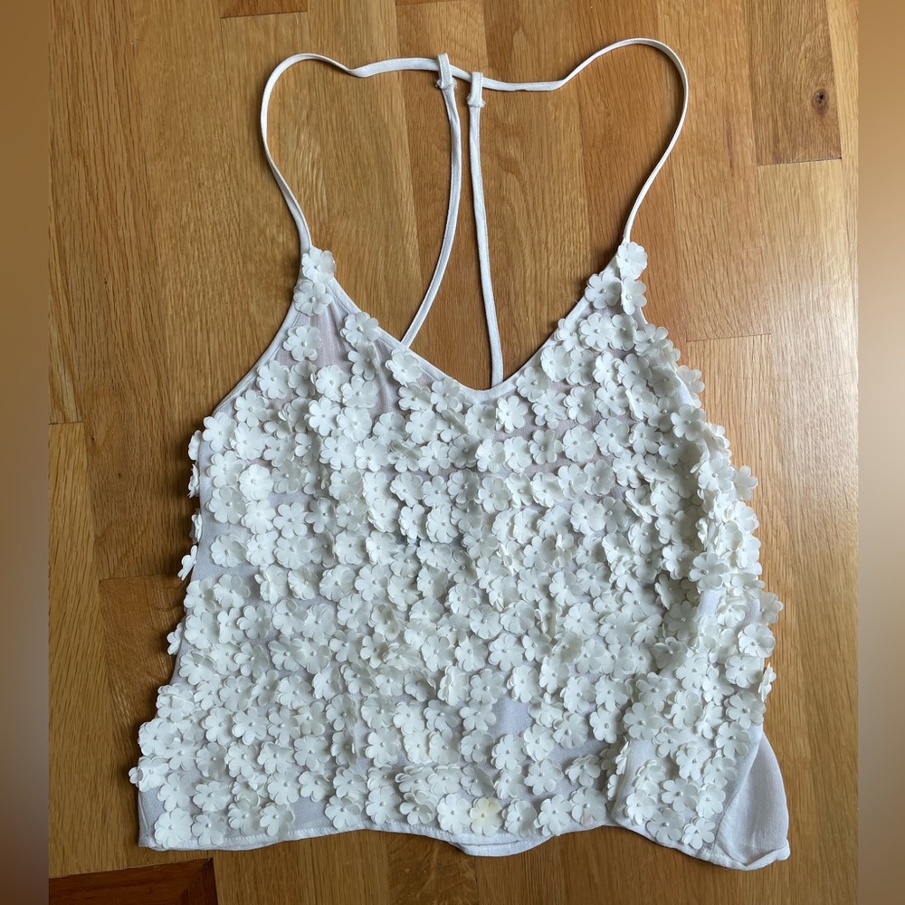 Topshop flower tank
